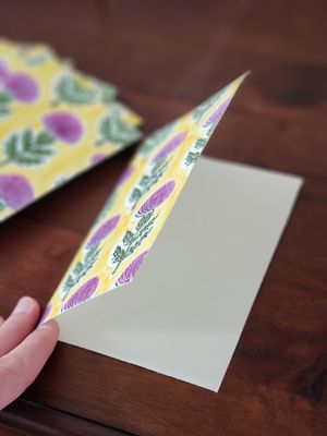 Thistle Printed Card Set of 6 - P10