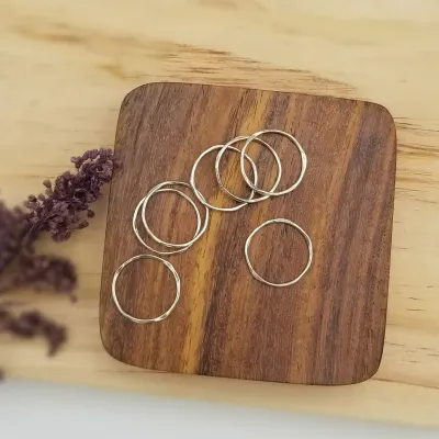 Silver Stacking Rings