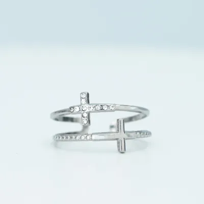 Serenity Cross Ring - A84
