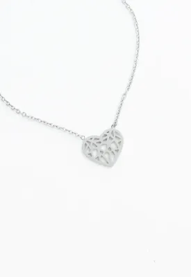 Ling Silver Heart Necklace - A250