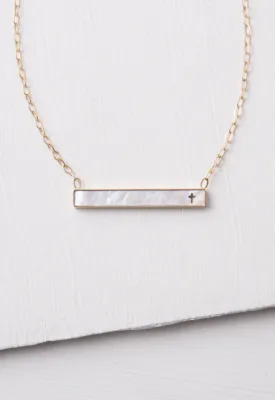 Lenore Cross Bar Necklace - A6