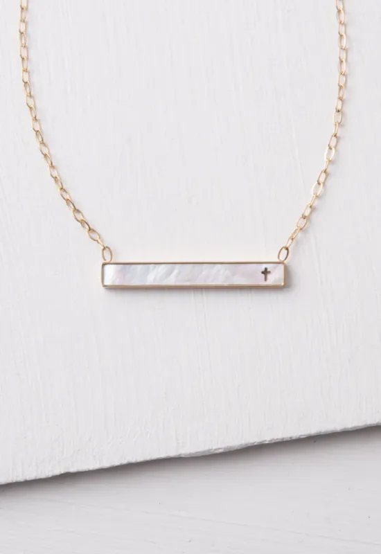 Lenore Cross Bar Necklace - A6
