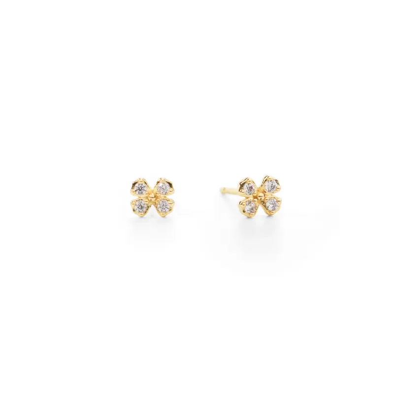 Mustard Flower Earrings