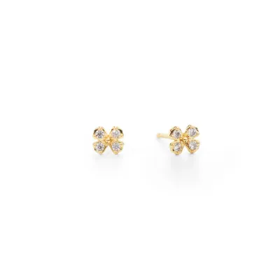 Mustard Flower Earrings