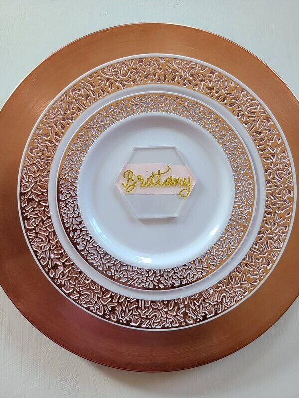 Acrylic place card