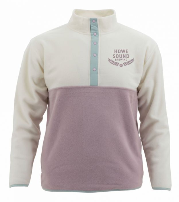 Pink &amp; White Fleece Sweater