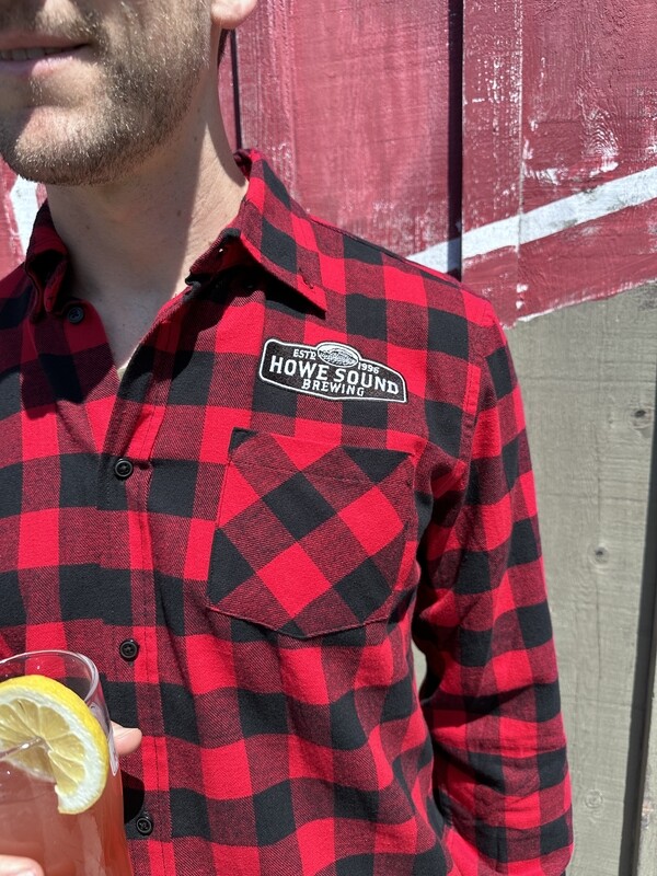 Embroidered Plaid Shirt Red/Black