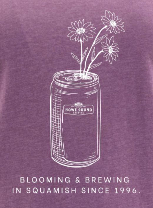 Ladies Purple Tee