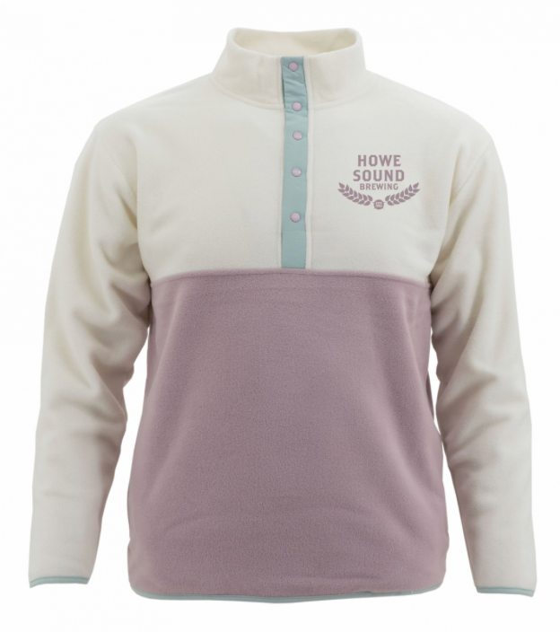 Pink &amp; White Fleece Sweater