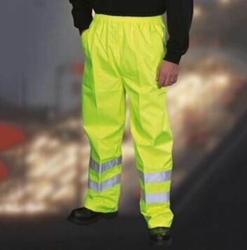 Yoko Hi Vis Workwear Waterproof Over Trousers