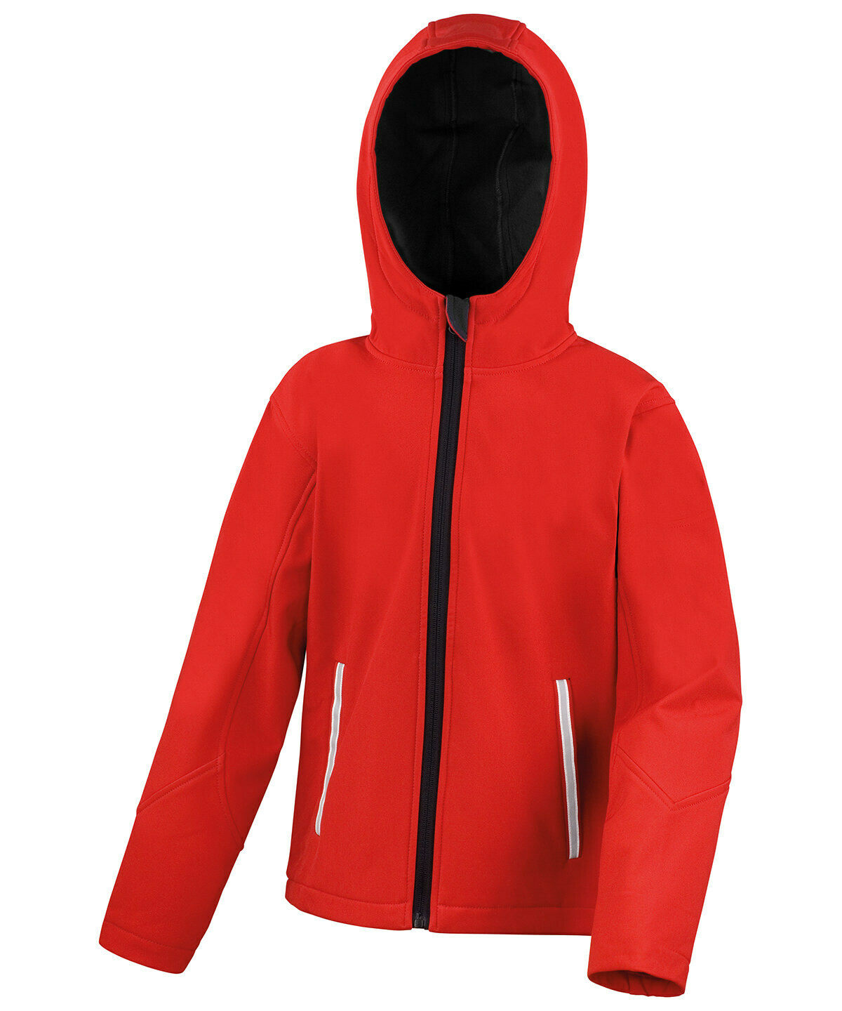 Result Core junior TX performance hooded softshell jacket, Color: Red/Black