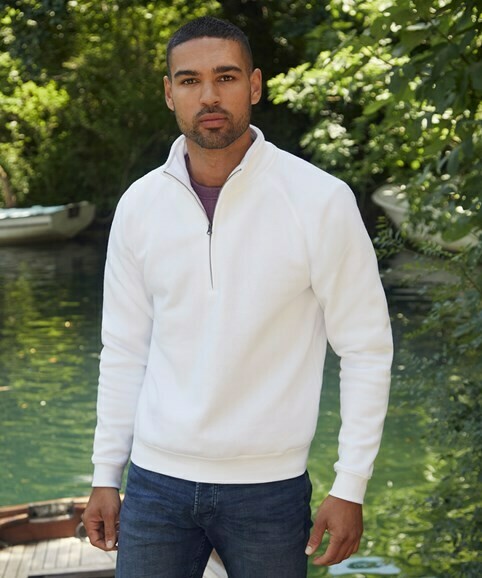 FRUIT IN THE LOOM Premium 70/30 zip-neck sweatshirt