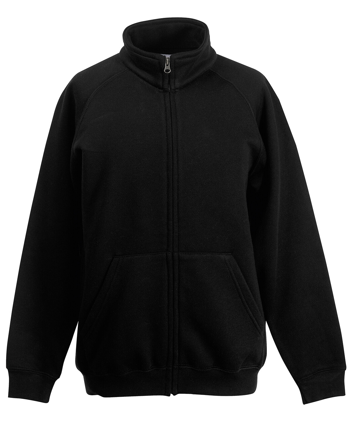 Fruit Of The Loom Kids classic sweatshirt jacket, color: Black