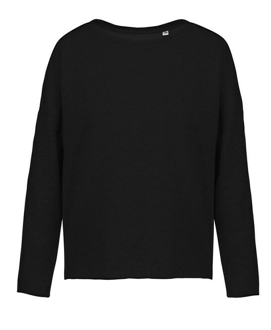 KARIBAN Women's oversized sweatshirt KARIBAN Women's oversized sweatshirt, colour: Black
