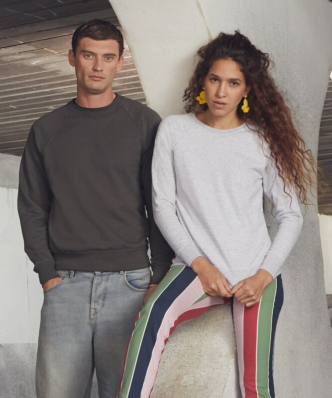 FRUIT OF THE LOOM Women's lightweight raglan sweatshirt