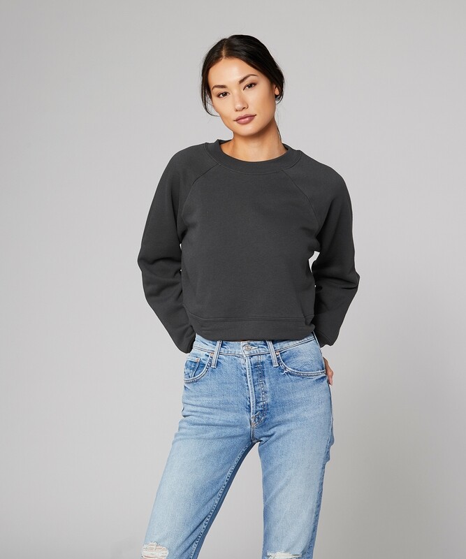 BELLA+CANVAS Women's raglan pullover fleece