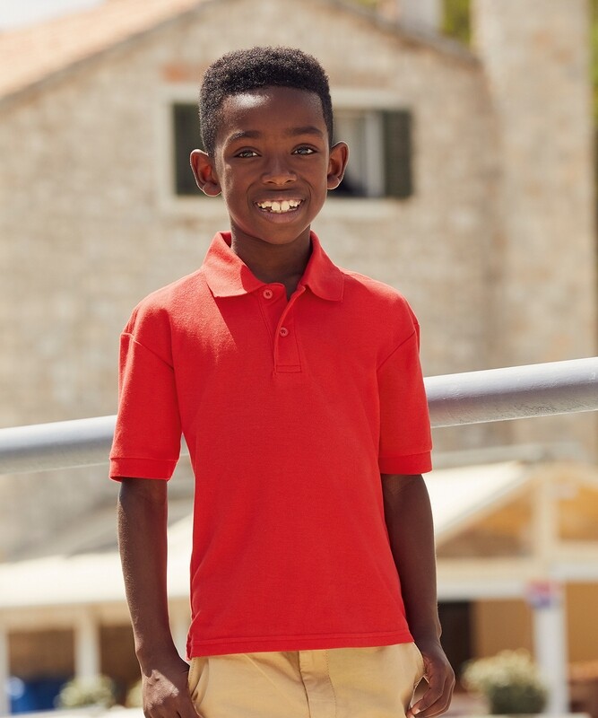Fruit of the Loom Kids 65/35 piqué polo