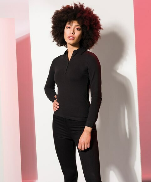 SF Women's long sleeve stretch polo