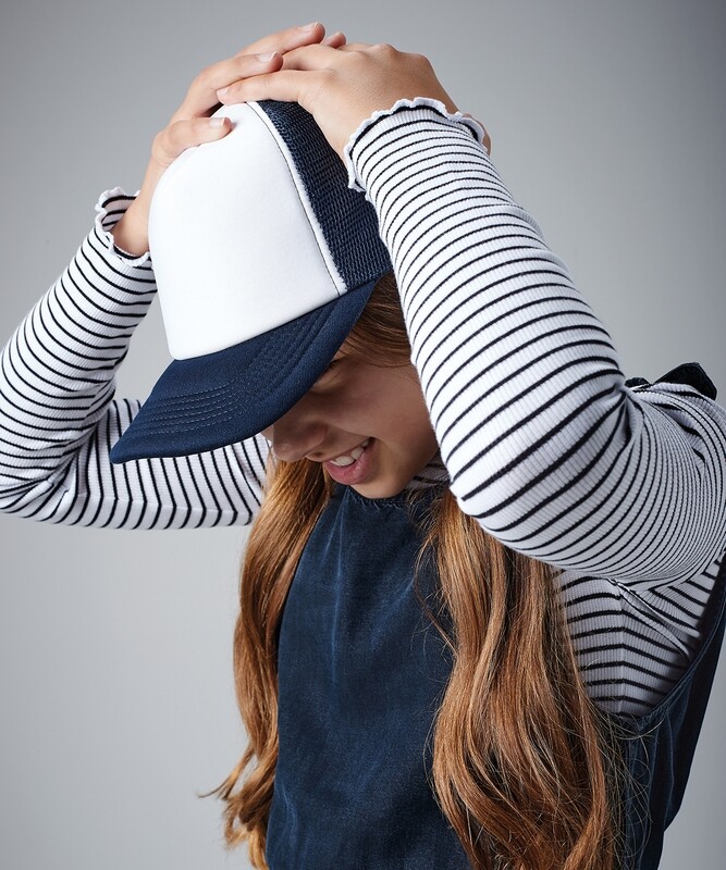 Beechfield Junior vintage snapback trucker