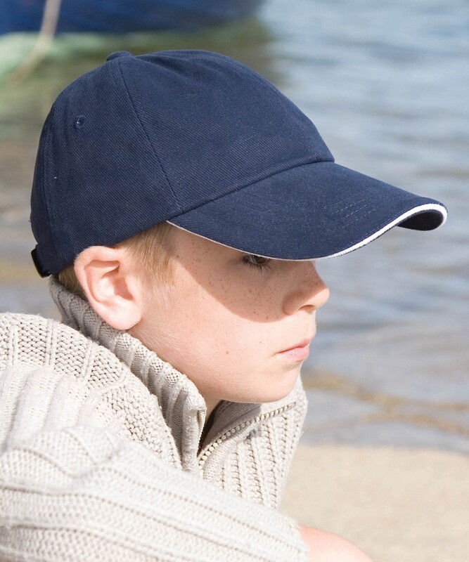 Result Junior low-profile heavy brushed cotton cap