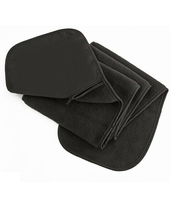 Result Winter Polartherm™ fleece scarf with zip pocket, Colour: BLACK