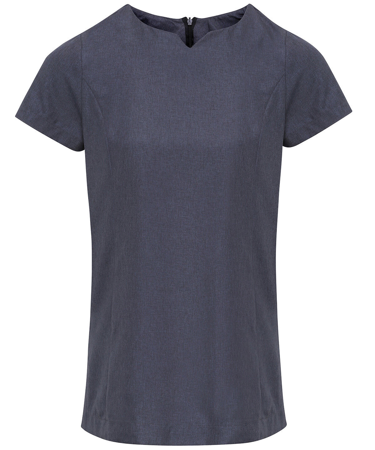 Premier Viola 'linen look' cut neck beauty tunic, Colour: Heather Black