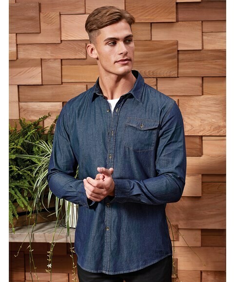 PREMIER Jeans stitch denim shirt