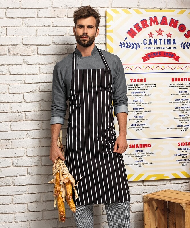 Premier Striped bib apron