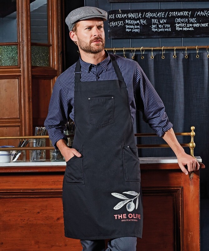 Premier Chino cotton bib apron