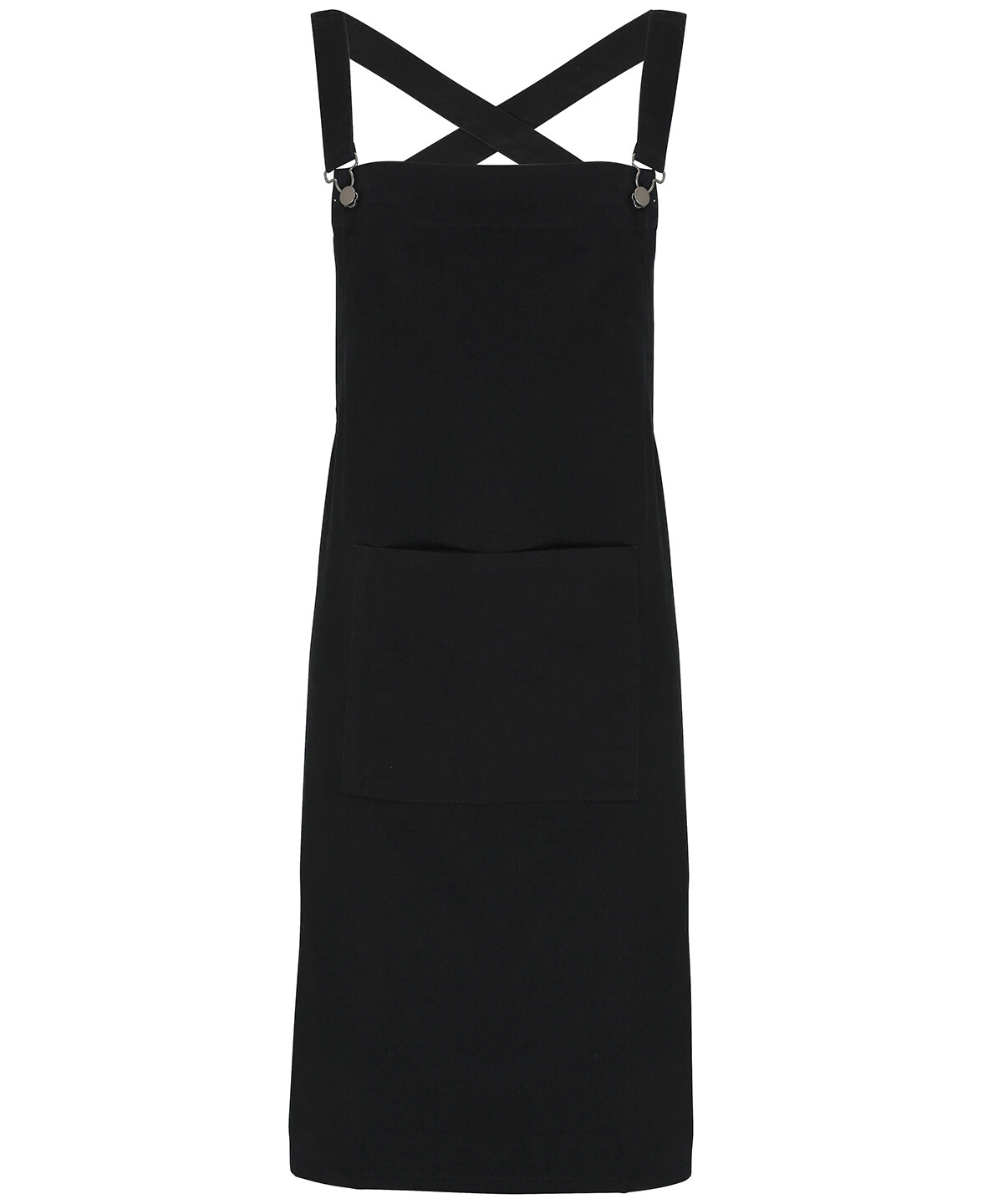 Premier Cross back 'barista' bib apron, Colour: Black