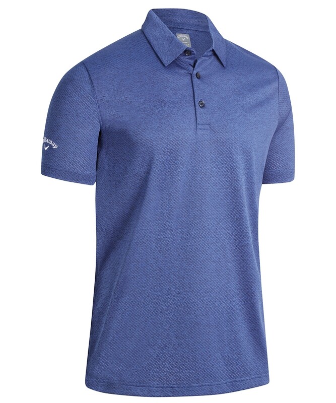 Callaway Heathered jacquard polo