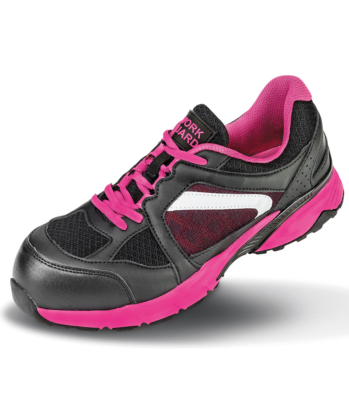 Result Workguard Women's safety trainer, Colour: Black/Pink