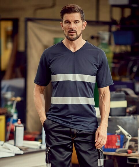 Yoko Hi-vis top cool super light v-neck t-shirt (HVJ910)