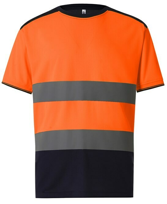 Yoko Hi-vis two-tone t-shirt (HVJ400) Yoko Hi-vis two-tone t-shirt (HVJ400), color: Orange/navy