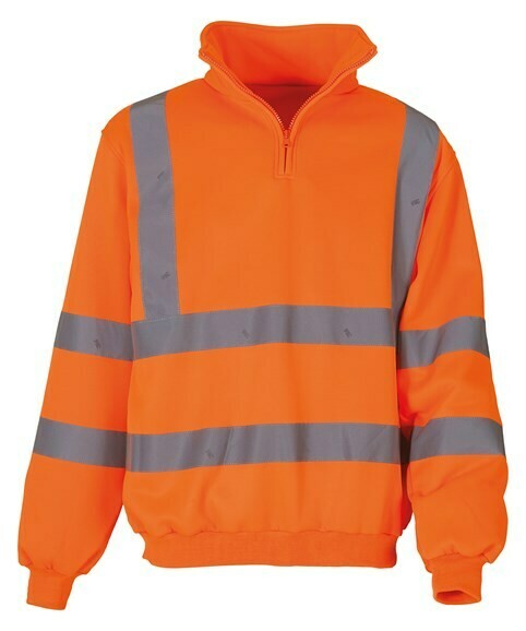 Yoko Hi-vis ¼ zip sweatshirt (HVK06)