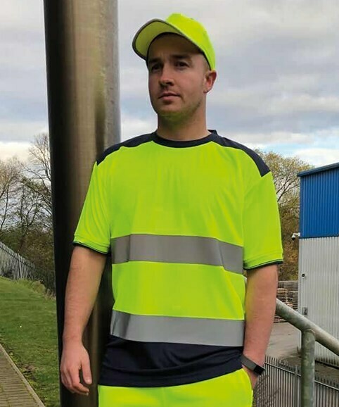Yoko Hi-vis two-tone t-shirt (HVJ400)