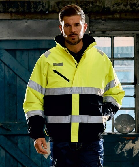 Yoko Hi-vis two-tone bomber jacket