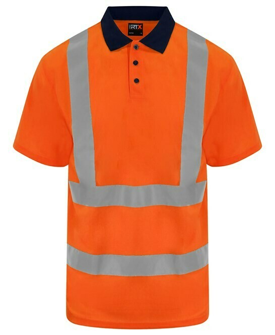 PRO RTX High visibility polo PRO RTX High visibility polo, color: HV ORANGE/ NAVY