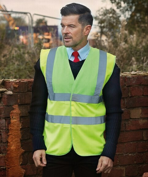Yoko Hi-vis 2-band-and-braces waistcoat (HVW100)