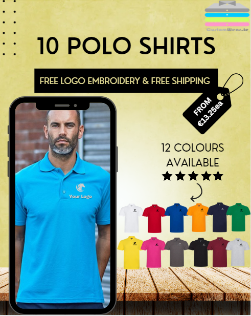 10 EQUESTRIAN POLO SHIRT PACK  (€13.25 each)