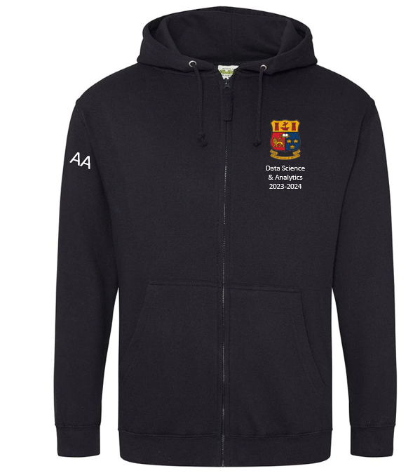 UCC Data Science Analytics Full Zip Hoodie 23 24