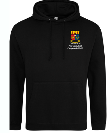 UCC Chemistry of Pharmaceutical Compounds 22-26 Hoodie, Colour: Black