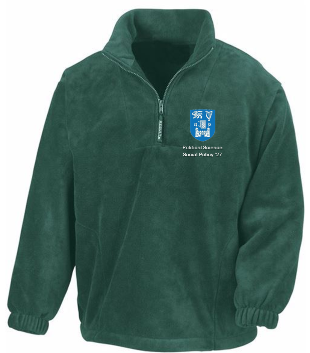 TCD Political Science 1/4 Fleece 27, Colour: Green