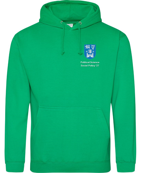 TCD Political Science hoodie 27, Colour: Kelly