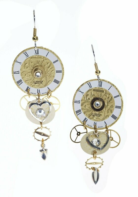 Roman Numeral Long Earrings