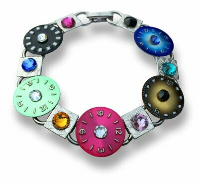 Multi-Colored Watch Dial Bracelet
