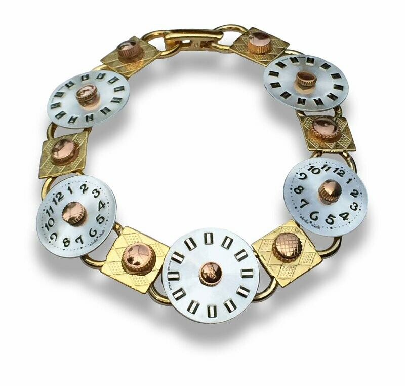 Gold, Silver and Rose Gold Bracelet