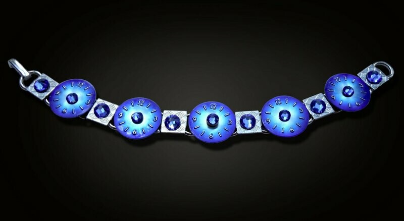 Blue and Silver Bracelet