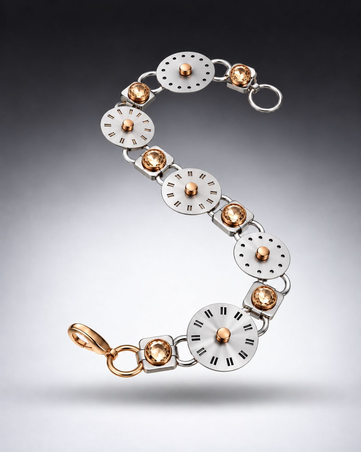 Silver and Rose Gold Bracelet Silver and Rose Gold Bracelet
