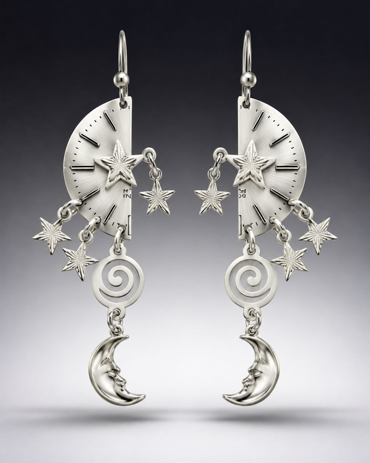 Silver Halftime French Hook Earrings Silver Halftime French Hook Earrings